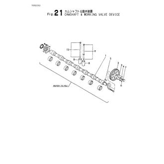 FIG 21. CAMSHAFT &WORKING VALVE DEVICE