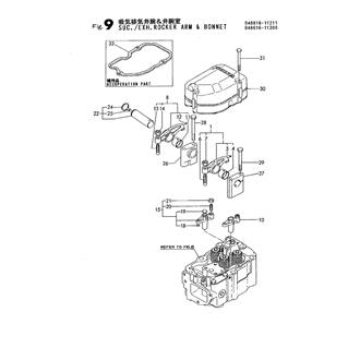 FIG 9. SUC./EXH.ROCKER ARM & BONNET