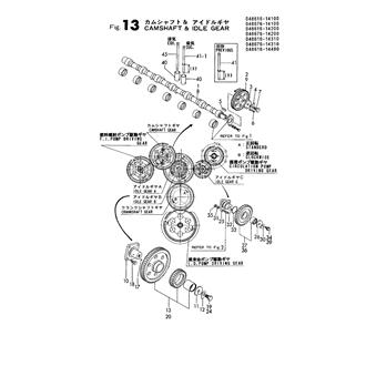 FIG 13. CAMSHAFT & IDLE GEAR