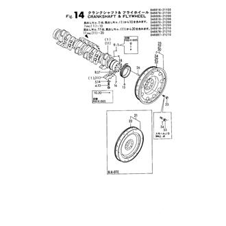 FIG 14. CRANKSHAFT & FLYWHEEL