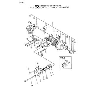 FIG 23. LUB. OIL COOLER & THERMOSTAT