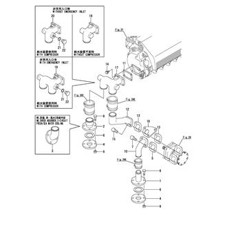 FIG 38. CSW PIPE(JABSCO PUMP TO CFW COOLER)(6HAL2-N/TN)