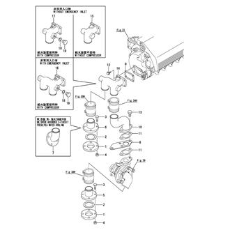 FIG 82. (39B)CSW PIPE(CENTRIFUGAL PUMP TO CFW COOLER)(6HAL2-HTN/DTN)