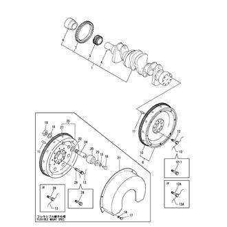 FIG 14. CRANKSHAFT & FLYWEEL