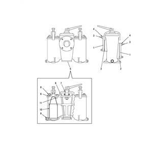 FIG 65. (28C)COOLING SEA WATER STRAINER(DUPLEX)