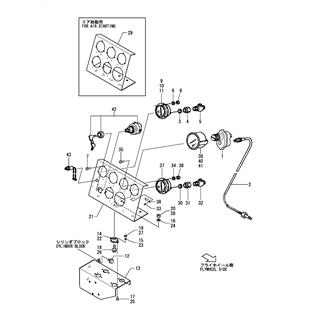 FIG 75. (52A)INSTRUMENT PANEL(W/FUEL OIL PRESSURE GAUGE SPEC.)