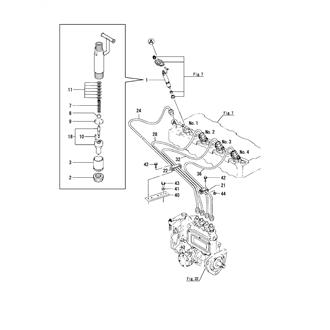 FIG 35. FUEL INJECTION VALVE & FUEL INJECTION PIPE(4JH2-DTZ)