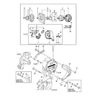 FIG 43. GENERATOR(12V-35A)(HITACHI)(UP TO JUN., 2012)