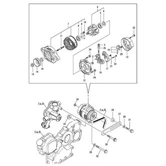 FIG 50. (43A)GENERATOR(12V-55A)(DENSO)(FROM JUL., 2012)