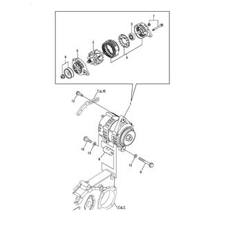 FIG 94. (48A)GENERATOR(HITACHI : TO JUNE, 1992)(12V-60A)