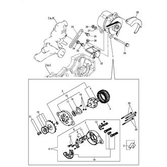 FIG 99. GENERATOR(EARTH FLOAT TYPE)(HITACHI)