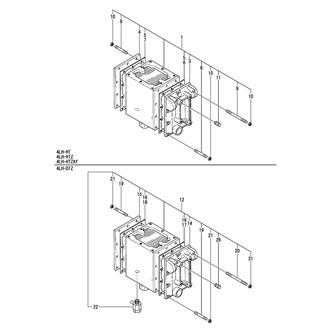 FIG 102. (19A)AIR COOLER COMPONENT PARTS