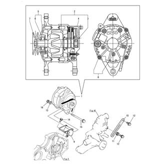 FIG 103. (79A)GENERATOR(EARTH TYPE)(4LH-HT/HTZAY)(HITACHI)