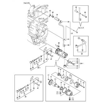 FIG 21. TRAILING PUMP(A2 TROLLING SPEC./WITHOUT TROLLING SPEC.)(YX-71-2,3,4,5,6)