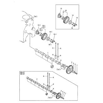 FIG 15. CAMSHAFT & DRIVING GEAR