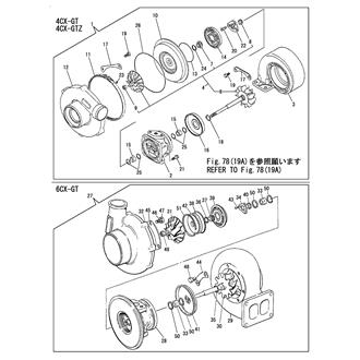 FIG 19. TURBINE(INNER PARTS)(4/6CX-GT)