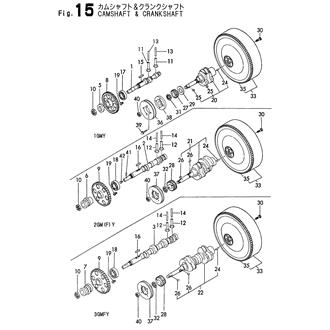 FIG 15. CAMSHAFT & CRANKSHAFT