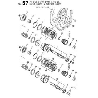 FIG 57. INPUT SHAFT & SUPPORT SHAFT