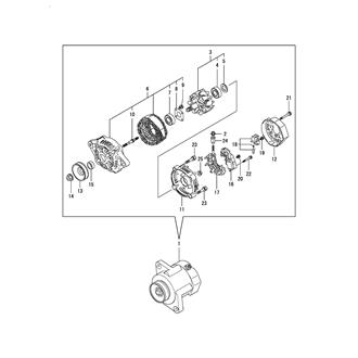 FIG 64. GENERATOR(INNER PARTS)(DENSO/40A)