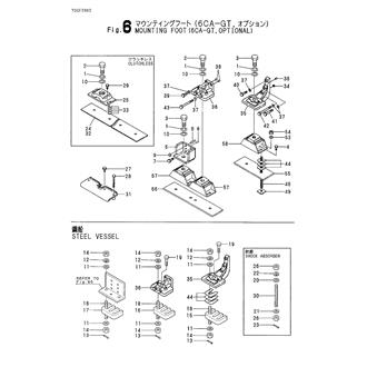 FIG 6. MOUNTING FOOT(6CA-GT,OPTIONAL)