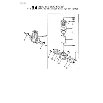 FIG 34. COOLING SEA WATER STRAINER(OPTIONAL)