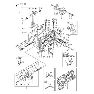 FIG 66. CASE PLATE & HYDRIC OIL PUMP