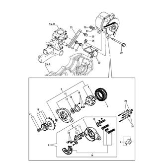 FIG 70. (41B)GENERATOR(EARTH FLOAT TYPE)(HITACHI)