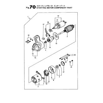 FIG 70. STARTING MOTOR COMPONENT PART