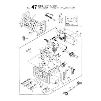 FIG 47. INSTRUMENT PANEL(C-TYPE,PREVIOUS)