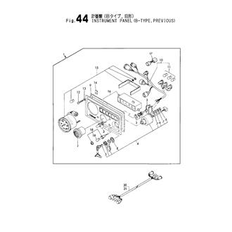 FIG 44. INSTRUMENT PANEL(B-TYPE,PREVIOUS)