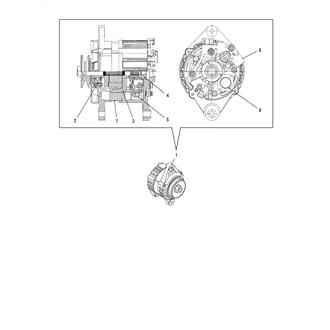 FIG 45. (33D)GENERATOR(INNER PARTS)(24V)(BOSCH)(OPTIONAL)