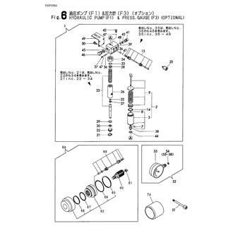 FIG 6. HYDRAULIC PUMP(F1) & PRESS.GAU