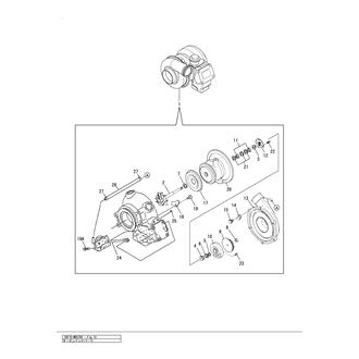 FIG 13. TURBOCHARGER COMPONENT PARTS