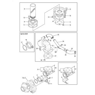 FIG 14. EXHAUST BEND & MIXING ELBOW