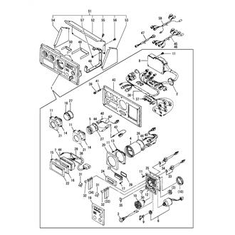 FIG 42. INSTRUMENT PANEL(C-TYPE)(12V)(4JH3-HT)