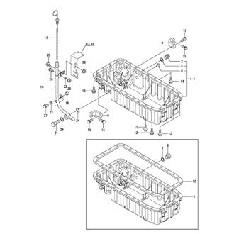 FIG 51. (5A)LUB. OIL SUMP(4JH3-HTZ1)