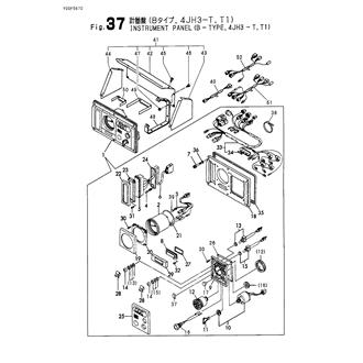 FIG 37. INSTRUMENT PANEL(B-TYPE,4JH3-T,T1)