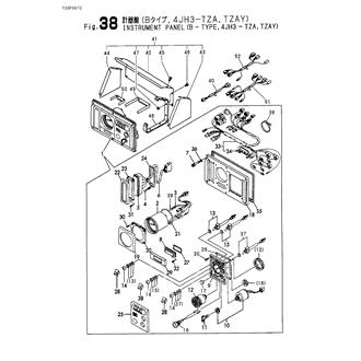 FIG 38. INSTRUMENT PANEL(B-TYPE,4JH3-TZA,TZAY)