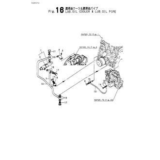 FIG 16. LUB.OIL COOLER & LUB.OIL PIPE