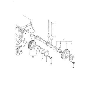 FIG 10. CAMSHAFT & DRIVING GEAR