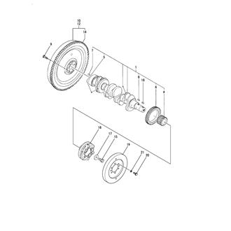 FIG 11. CRANKSHAFT & FLYWHEEL