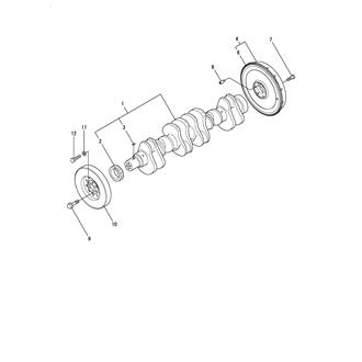 FIG 17. CRANKSHAFT & FLYWHEEL