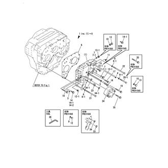 FIG 3. CASE PLATE & HYDRAULIC PUMP