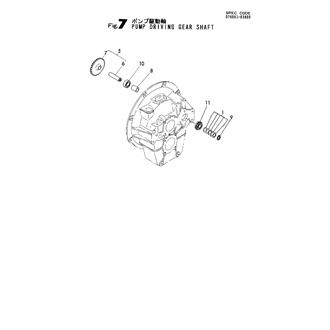 FIG 7. PUMP DRIVING GEAR SHAFT