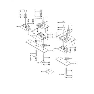 FIG 92. (6H)MOUNTING FOOT(YX-75, YX-80)(SHOCK ABSORBER SPEC.)