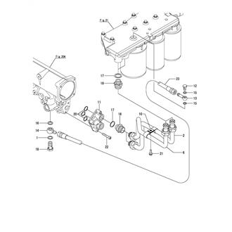 FIG 101. (24A)LUB. OIL PIPE(LUB. OIL FILTER)(JG/THRUSTER SPEC.)