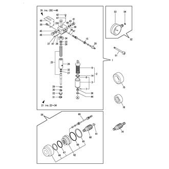 FIG 21. HYDRAULIC PUMP(F1) & PRESS.GAUGE(F3)