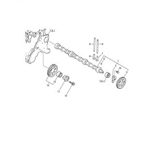 FIG 15. CAMSHAFT & DRIVING GEAR