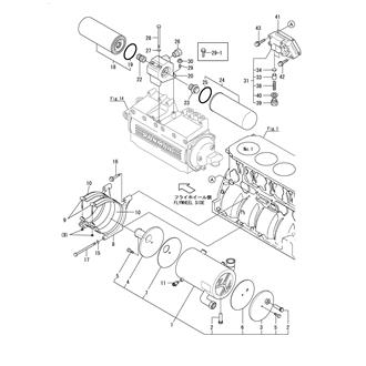 FIG 18. LUB. OIL COOLER & LUB. OIL STRAINER