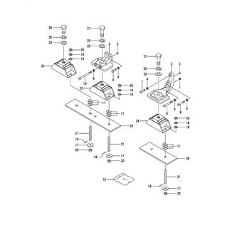 FIG 7. MOUNTING FOOT(YX-75, YX-80)(SHOCK ABSORBER SPEC.)